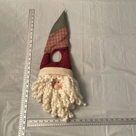 🎅 Rustic Santa Claus Door Knob Hanging Decoration -  Charming Holiday Accent! - Picture 5 of 5